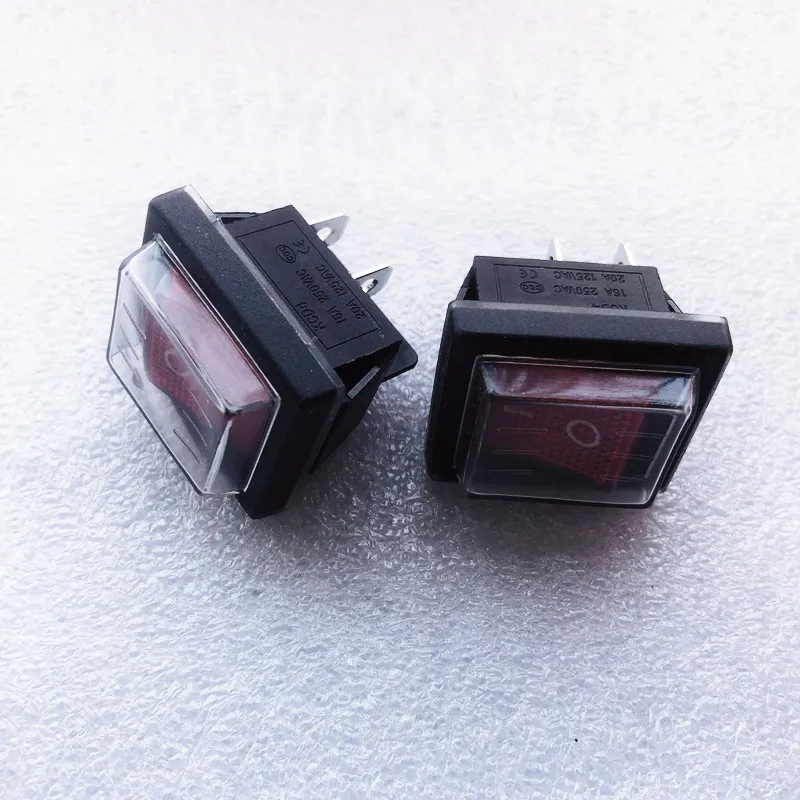 Interruptor de máquina de registro de Motor de aspiradora Industrial, interruptor de Motor de absorción de agua para piezas de aspiradora, impermeable, 2 uds.