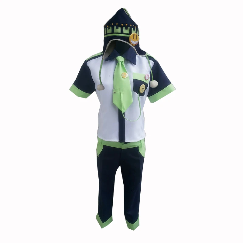 Noiz Cosplay Costume Custom Made Full set (top+pants+hat+badge)