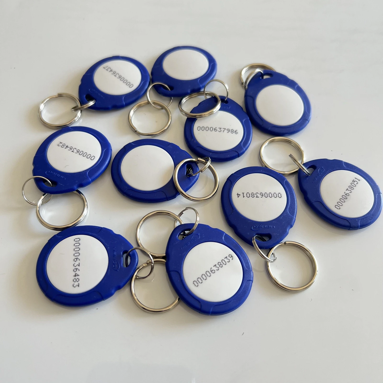 10 Stuks Rfid Tag 125Khz Proximity Rfid Card EM4100 TK4100 Keyfobs Deur Toegangscontrole Smart Card Kleur Id Key kettingen