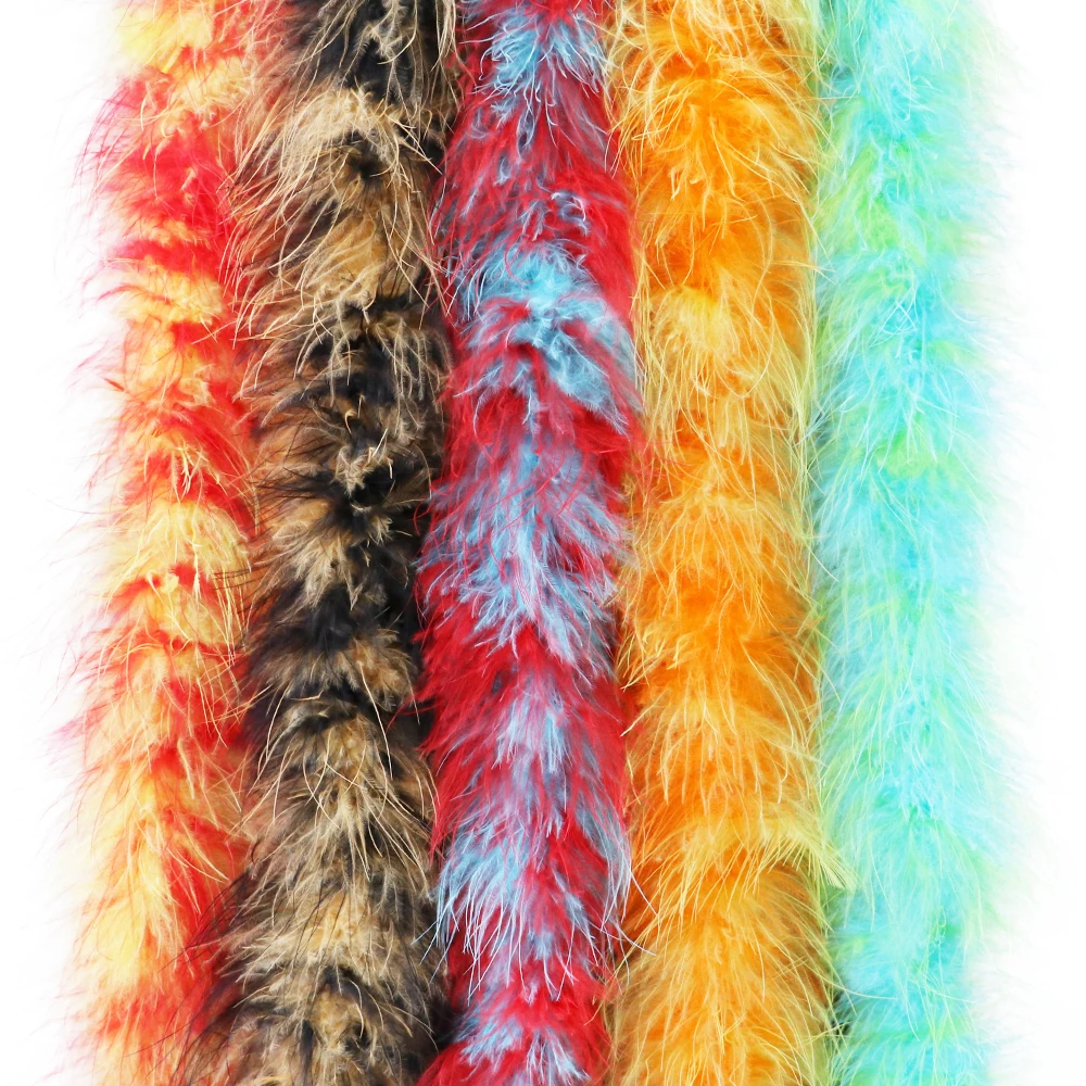 Mixing Colors 20g Marabou Feather Boa for Crafting Party/Costumes/Shawl Christmas Tree Decorative Feathers Boa High Quality