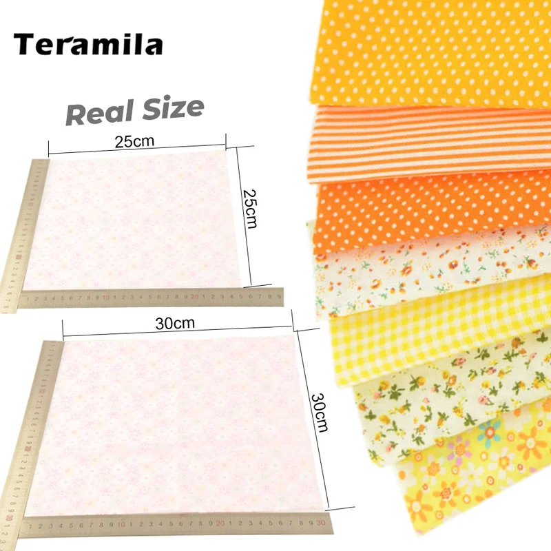 7 Pcs/Set 30x30cm Sewing Cloth Patchwork Fabrics