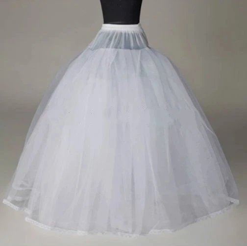 High Quality 3 Layers No Hoop Ball Gown Cheap Bridal  Petticoats Crinoline Slip Wedding Dress Accessaries