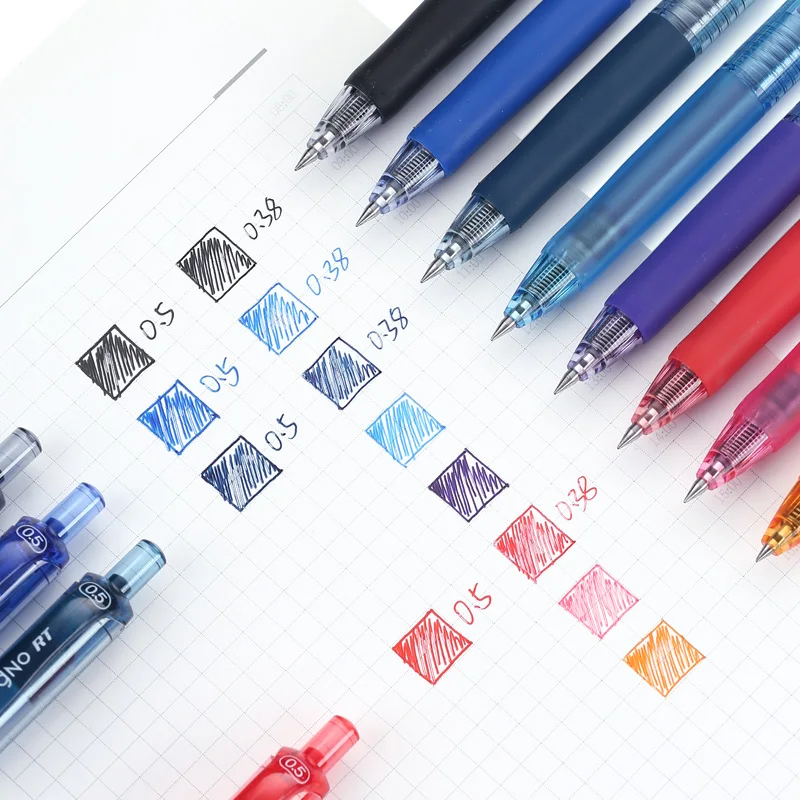 يوني الكرة هلام القلم Signo RT 8 ألوان 0.38 مللي متر UMN-105 / UMN-138 0.5 مللي متر سهلة الاستخدام طالب الكتابة لوازم القرطاسية المدرسية