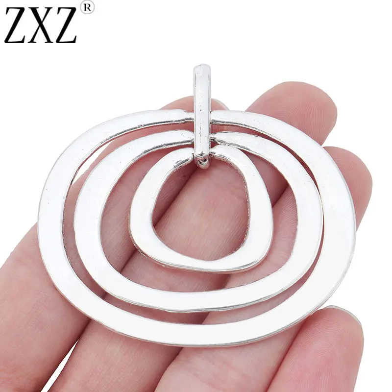 2pcs Bohemia Mix Style Large Multi Circles Simple Charms Pendants for DIY Vintage Necklace Jewelry Making Findings Crafts