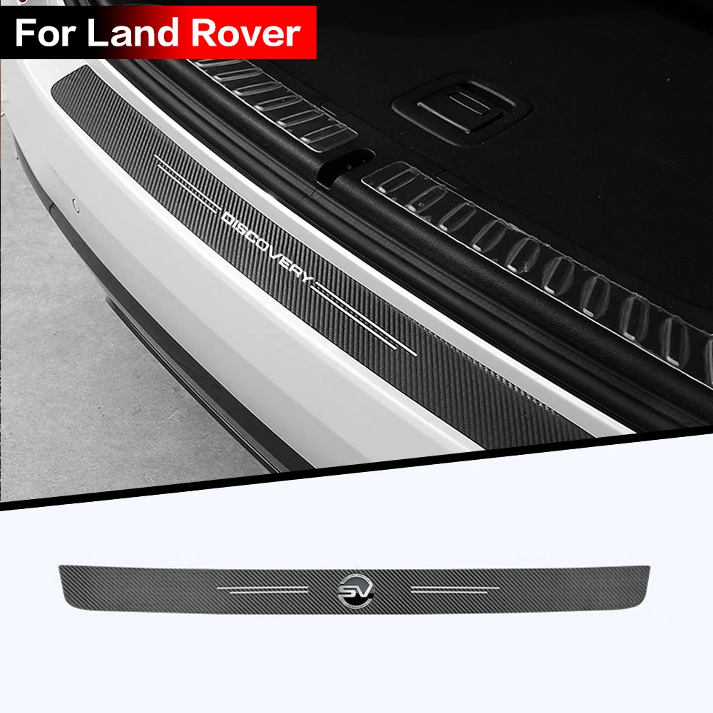 1pc Car trunk protection carbon fiber sticker modification For Rover DISCOVERY EVOQUE SPORT SV VELAR VOGUE Autobiography