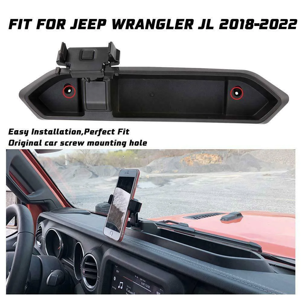 Phone Jeep Bracket JL Holder 2018-2022 For Storage Ball Dash