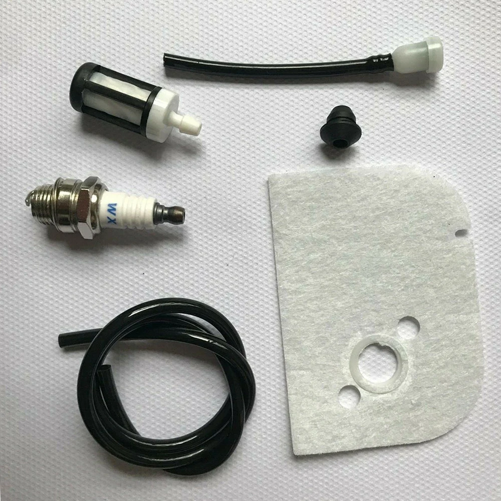 Filtro de ar Spark Plug Kit Serviço para Stihl 009 009l 010 011 012 11201202300 Filtro de ar Grommet Spark Plug Mangueira de Linha de Filtro de Combustível