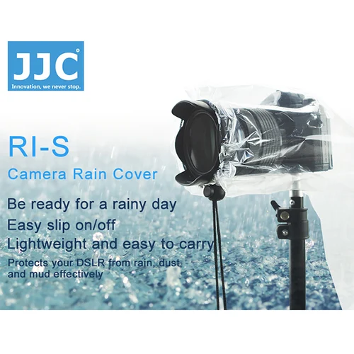Imagen 2 del producto JJC 2 uds impermeable para cámara cubierta de lluvia para Canon Nikon Sony Fuji DSLR accesorios para cámaras SLR protección protectora impermeable