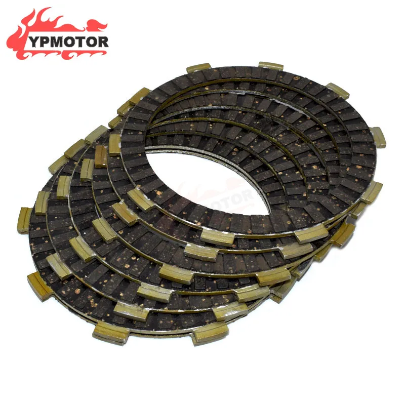 For Honda BROS CBR400 NC29 XR400 05-08 VRX400 Steed 400 600 VLX400 Motorcycle 7pcs Engine Clutch Plates Disc Friction Plate