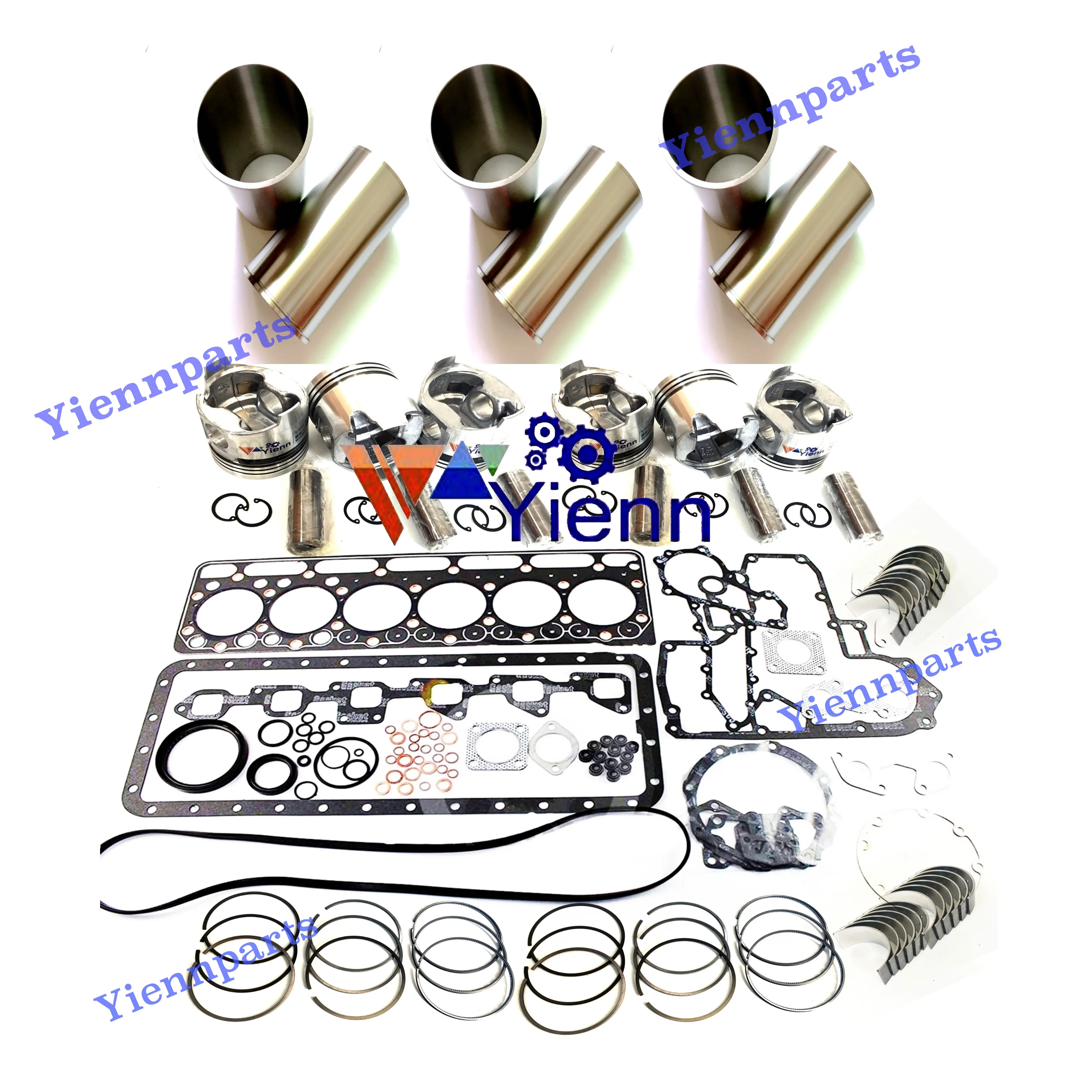 For Kubota S2800 Overhaul Rebuild Kit With Gasket Kit Cylinder Liner Piston Ring S2800-A Tractor M4950 Engine Repair Parts