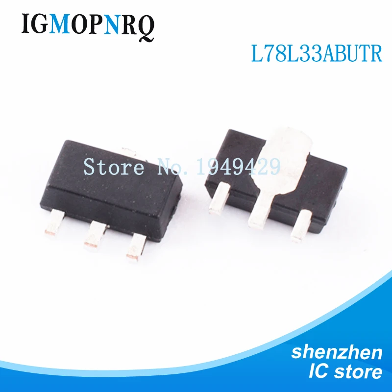 

1000PCS L78L33ABUTR 3.3V 1A SOT-89 L78L33ABU 78L3 L78L33A 78L33 L78L33 78L33A New IC