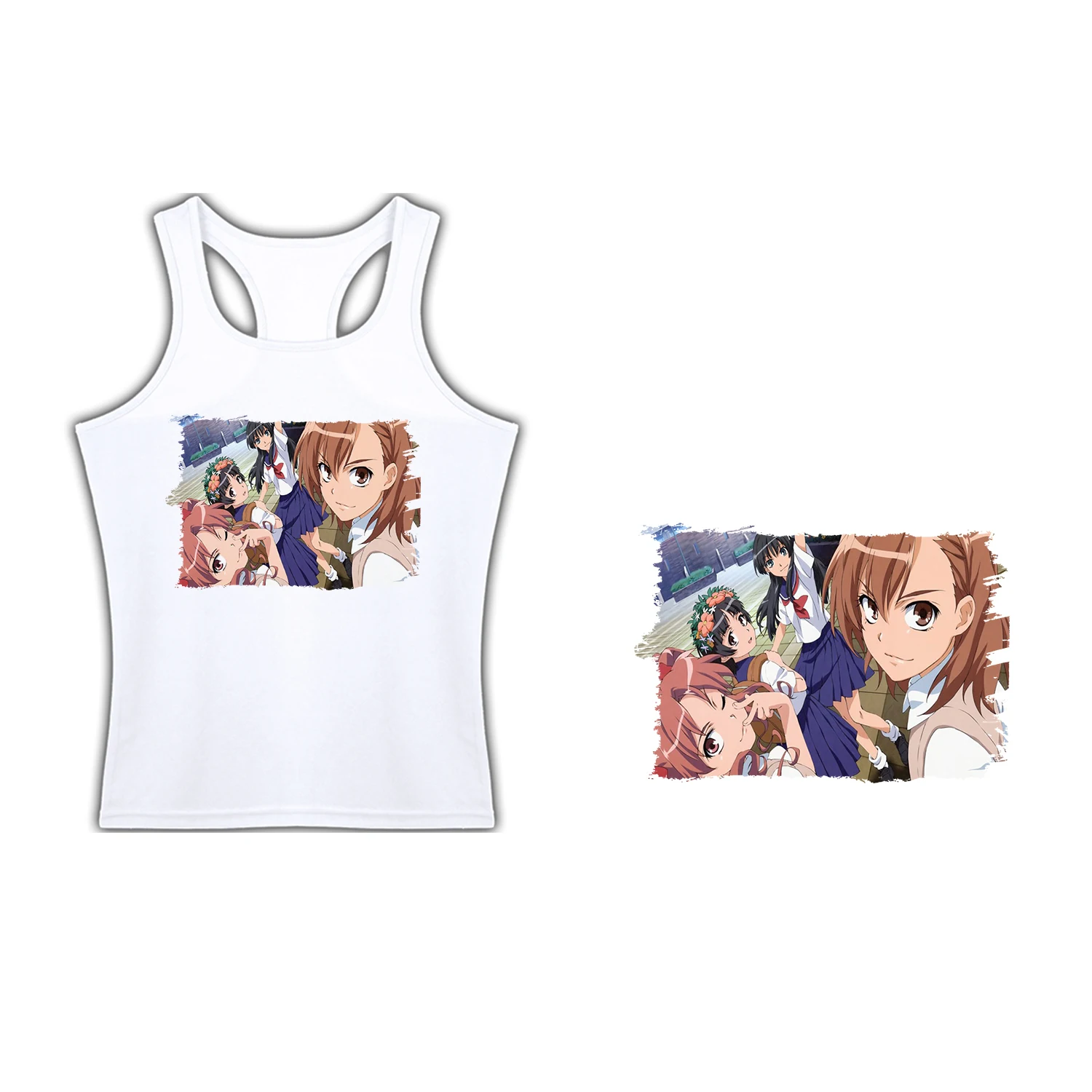 T-SHIRT FOR WOMAN SUSPENDERS TOARU KAGAKU NOT RAILGUN women tshirt