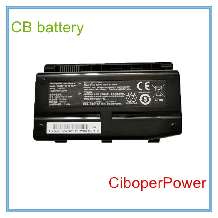 10.8V 47.52Wh Original quality GE5SN-00-01-3S2P-1 Laptop Battery For T1 T50 TI-781SN 3ICR19/66-2 T50TI