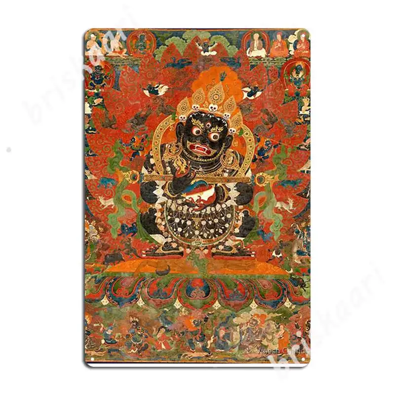 

Mahakala Protector Of The Tent Metal Signs Wall Decor Wall Cave Club Bar create Tin sign Posters