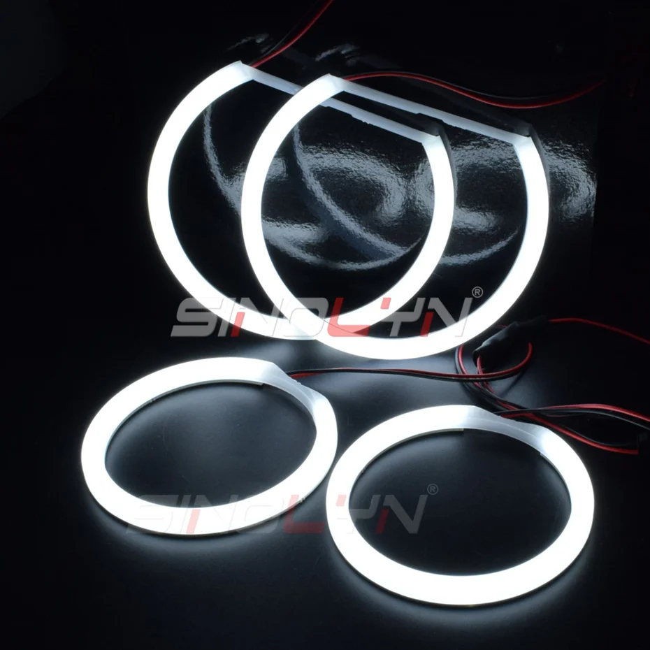 Sinolyn LED Angel Eyes For BMW E60 E61 520i 525i 530i 540i 545i 550i M5 Switchback Halo Rings Car Accessories Automotive Goods