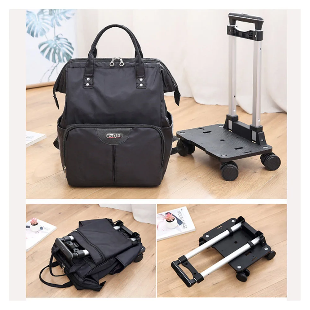 Universal Wheel Bag on Wheels Travel Suitcase Luggage Foldable Multicuntion Trolley Bag Female Large Capacity Backpack X102C+