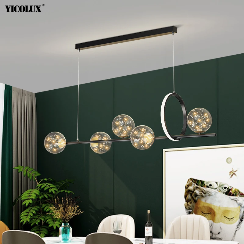 

Flash Black Gold New Modern LED Pendant LightsDining Living Room Bedroom Bedhead Bar Apartment Villa Home Lamps Indoor Lighting