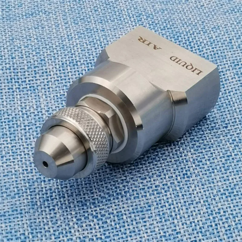 1/4 inch two-fluid gas water mixing nozzle,air misting sprayer,low-pressure fogging spray nozzle,Compressed air atomizer nozzle