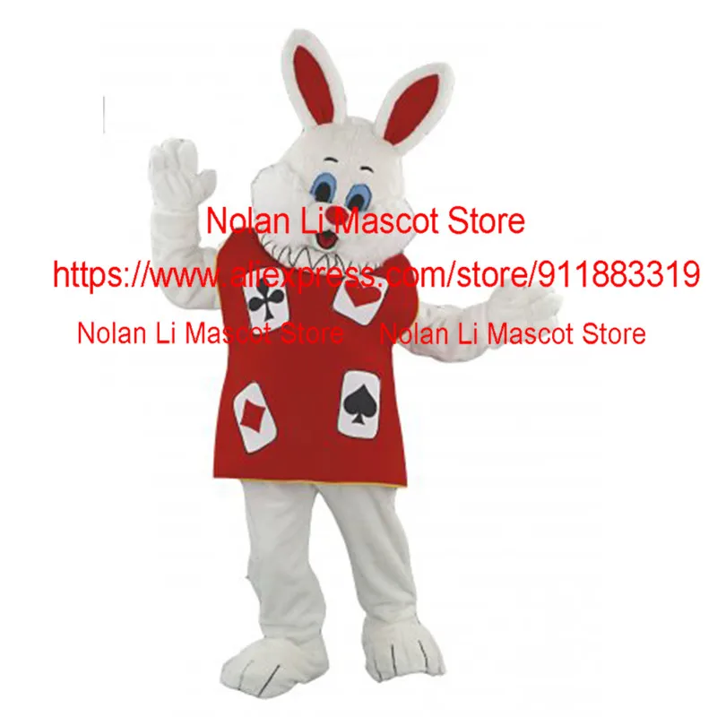 Alta qualità nuovo personalizzato Super morbido tessuto di velluto coniglietto mascotte Costume Unisex personaggio dei cartoni animati Cosplay regalo di natale 156