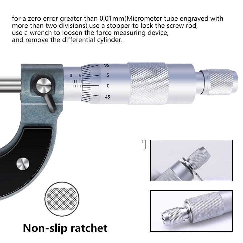 XCAN Caliper 0-25mm 0.01mm Outerside Micrometer Measure Precision Gauge Metal Caliper Measuring Tools