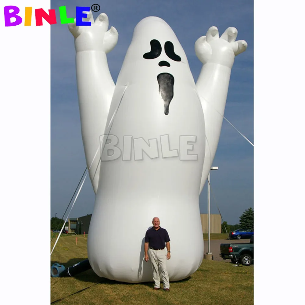 Decoración de halloween gigante airblown, fantasma de halloween inflable para festival, 5M