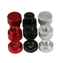 1Pcs Aluminum Alloy Knurled Thumb Nuts BSW 1/4