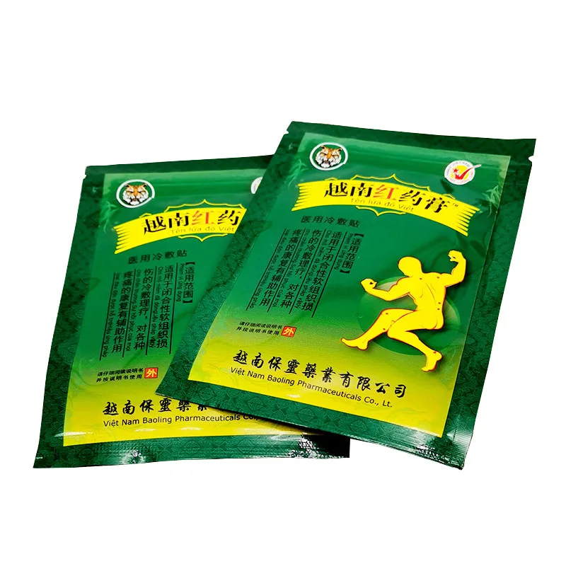 

30packs/lot Vietnam Red Tiger Balm Muscular Pain Stiff Shoulder Neck Massage Pain Relieving Patch Health Care MR014