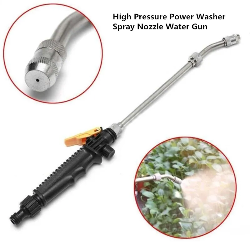 High Pressure Water Gun Washer Garden Hose Nozzle Spray Sprinkler Tools for Car window washing/ watering flowers drop shipping