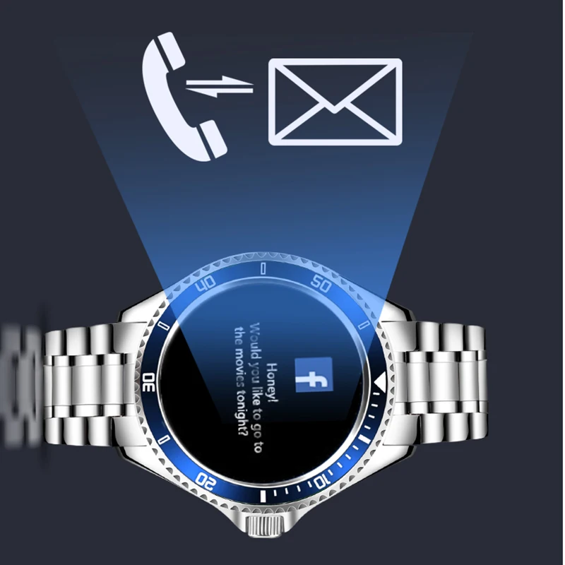 New arrival Music Playback Smart Watch HD Full Round Screen Bluetooth Call Business Smart watch Sports Fitness For Android IOS