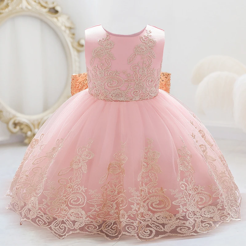 Pageant Ceremony Child Baptism 2 1 Year Birthday Dress For Baby Girl Clothing Princess Dresses Child Party Dress Christmas