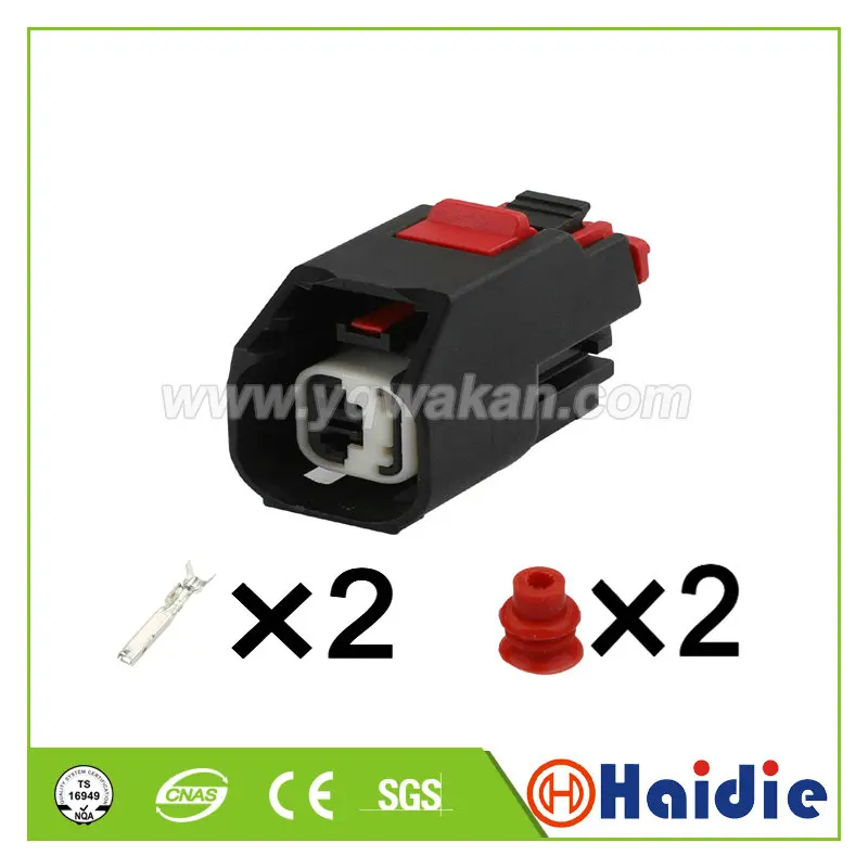 2sets 2pin Auto housing plug crimp connector waterproof wiring connector