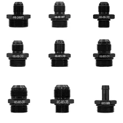 AN6 AN8 AN10 M14 M16 M18 1/2 1/4 3/8 NPT Straight Male Flare Union Fuel Oil Air Hose Fitting Adapter