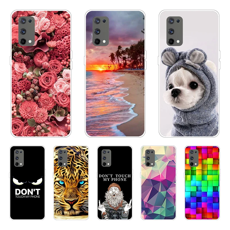 For Realme 7 5G Case RMX2111 Fundas Silicon TPU Soft Phone Cover For OPPO Realme 7 5G Cases Bumper Realme7 5G Cool Fashion Coque