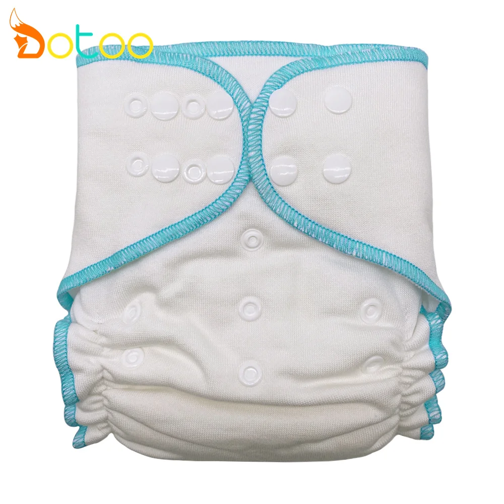 

Dotoo 1PC Bamboo Cotton AI2 Diaper Cloth Diaper Double Row Snaps Washable Soft And Comfortable Cloth Nappy For 3-15KG Baby