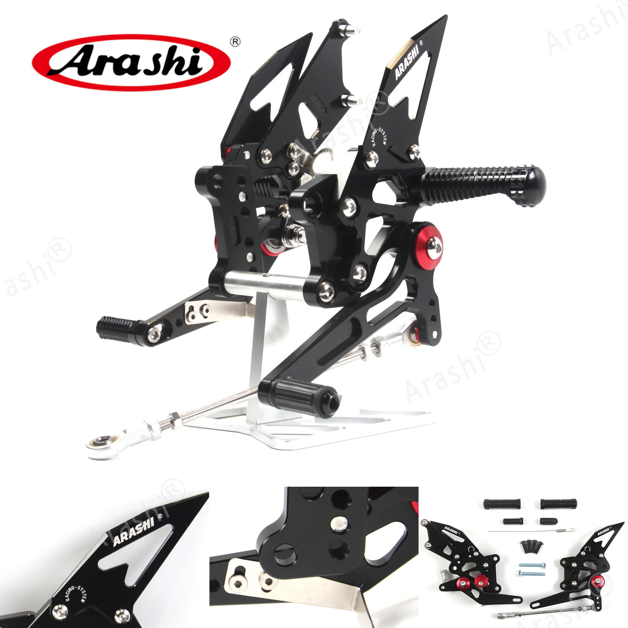 

Arashi CNC Adjustable Rider Rearset Footrest Motorcycle For KAWASAKI NINJA 250R / EX250J / EX250J SE 2008 2009 2010 2011 2012