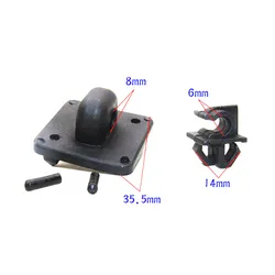 1PCS Auto hood cover support rod bracket fixed plastic fastener clip for Chery Wuling Hongguang S rivet