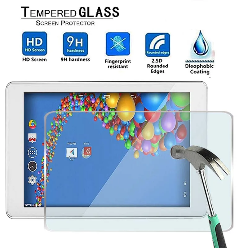 

For Argos Bush Breezie 10" -Premium Tablet 9H Ultra clearTempered Glass Screen Protector Film Protector Guard Cover