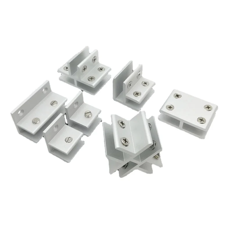 90 / 180 degree glass clip glass cabinet F/T-type cross fixing clip glass clamp connector