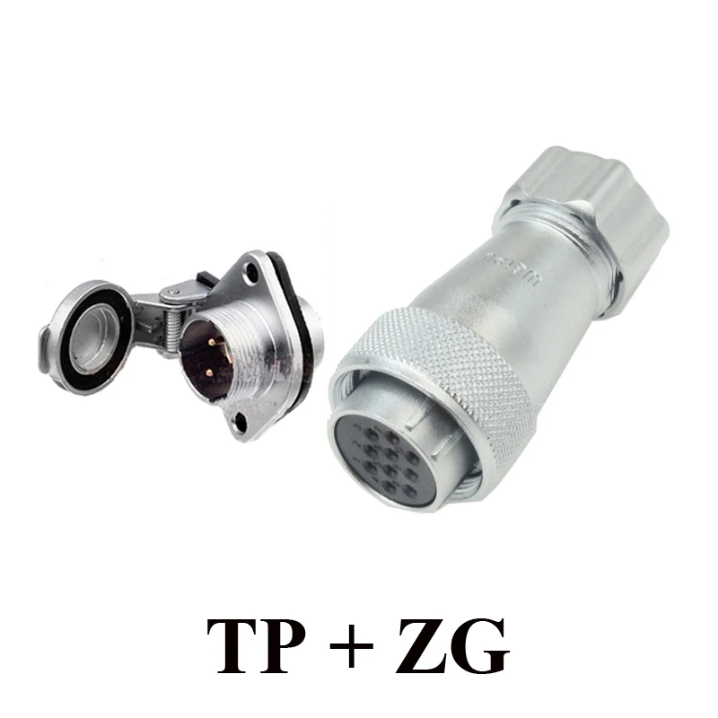 Original Weipu WS24 Stecker 2 3 4 9 10 12 19 Pin Weibliche TP Metall Schlauch Kabel Stecker Männlichen Z ZM ZG Platz Flansch Hinten Montieren Socke – Detail 7