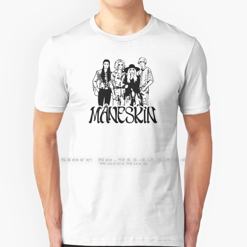 Maneskin Rock Band M?neskin T Shirt Cotton 6XL Maneskin Maneskin 2021 2021 Maneskin Zitti E Buoni Esc 2021 21 Maneskin 20201