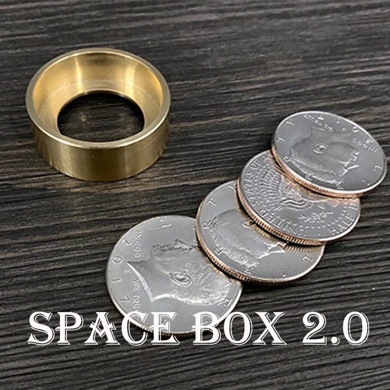 Space Box 2.0 Magic Tricks Magica Cylinder Magician Close Up Illusions Gimmick Props Mentalism Funny Coin Appear Vanish Magia