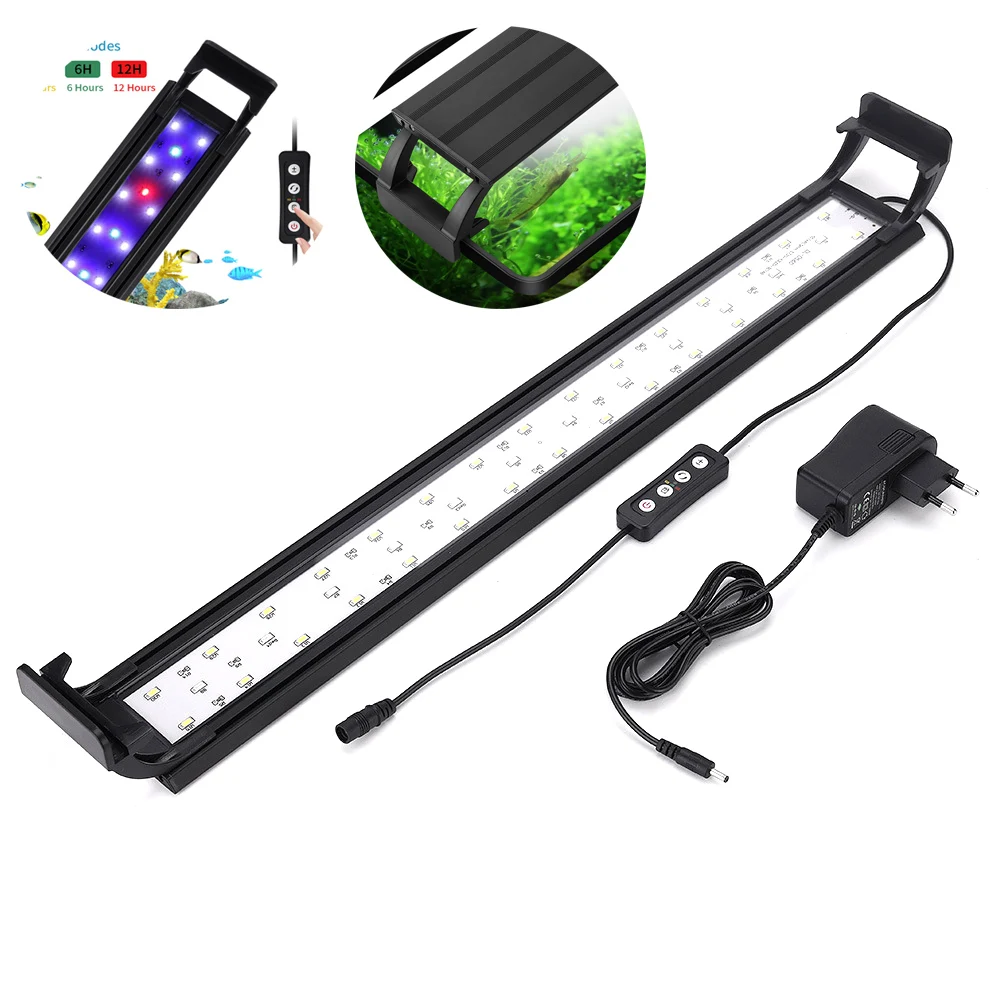 

LED lamp adjustable brightness three kinds of lighting effects setting with fish tank light timing aquarium landscape light