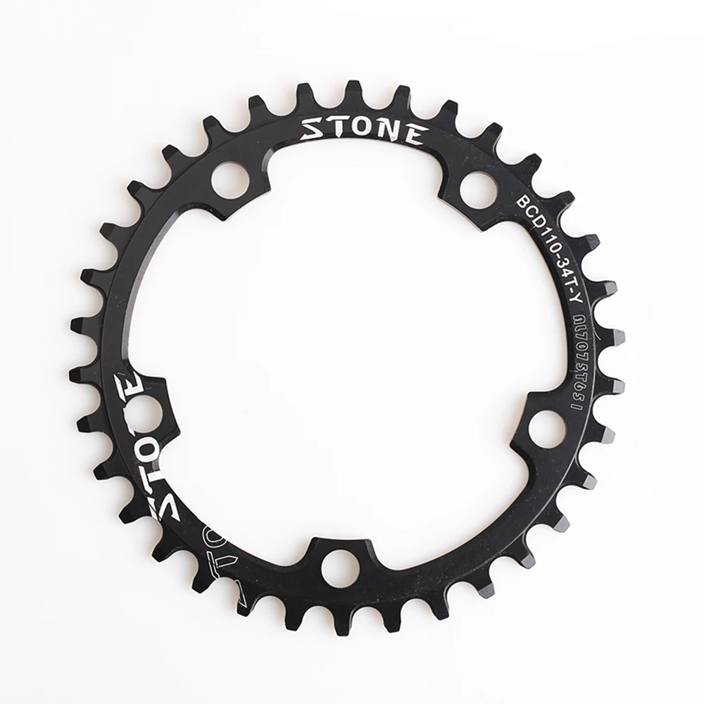 Stone MTB Bike Single Chainring BCD 110mm 34T 36T 38T 40T 42T 48T 58T 60T Circle Chain Ring 5 Arms Narrow Wide Teeth Chainwheel