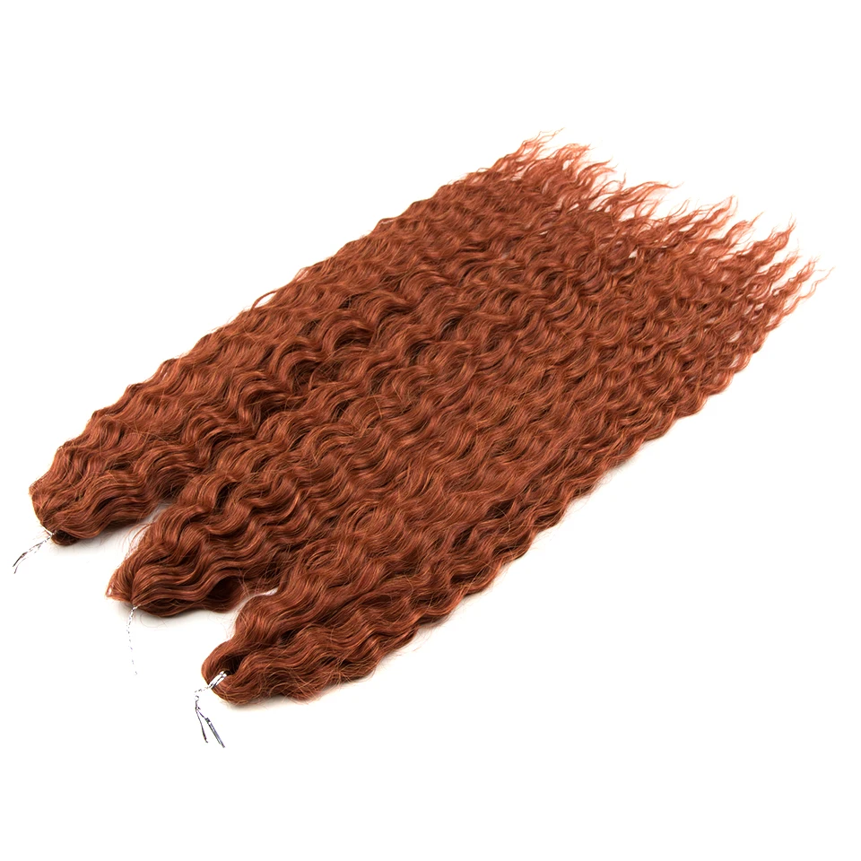 Ariel Hair Synthetisch Twist Gehaakt Krullend Haar 24 Inch Watergolf Vlechthaar Ombre Blond Bruin Diepe Golf Vlechthaarverlenging - afbeelding 1