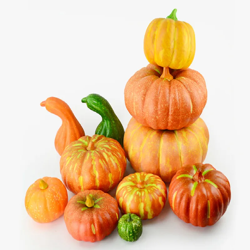 Simulation Pumpkin Model Table Display, Artificial Vegetable, DIY Craft, Birthday Party, Wedding Decoration