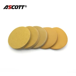 100pcs 5Inch 125mm Alumina Sandpaper Polishing Pad Self-adhesive Loop Polishing Disc for Angle Grinder Metal Wood Polishing