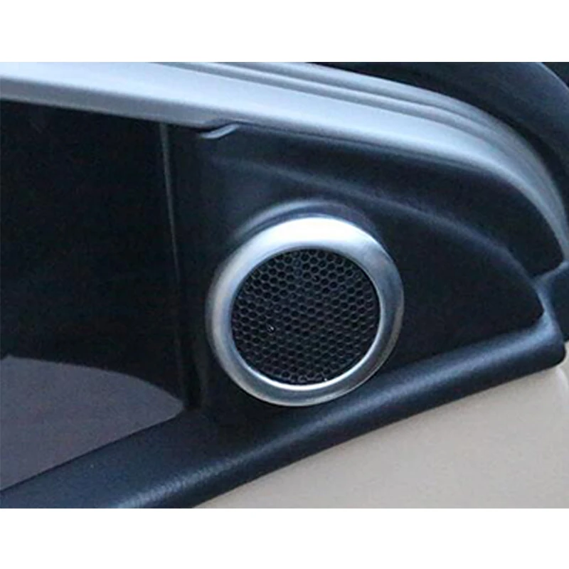 

ABS Chrome Auto Interior Accessories Speaker Ring Cover Trim Car Sticker Styling 2014 2015 2016 2017 2018 for Toyota Corolla