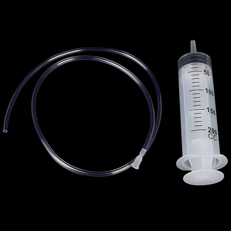 200/100/60 Ml Large Capacity Syringe Reusable Pump Oil Measuring With 1M/80CM Silicone Tube