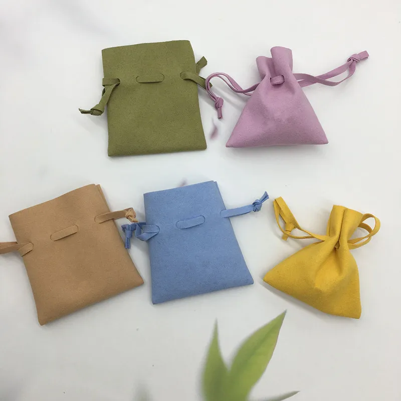 Velvet Envelope Pouches Small Chic Microfiber Jewelry Packaging for Ring Earrings Necklace Christmas Wedding Presents Gift Pouch