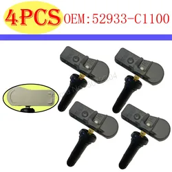 4 PCS Car Tire Pressure Monitor Sensor TPMS 52933C1100 52933-C1100 for Hyundai Creta IX25 Tucson I40 IX35 Sonata 2014-2018 Tucso